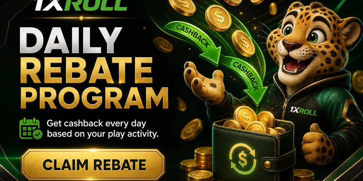 Daily Rebate Campaign Live on 1XROLL Casino