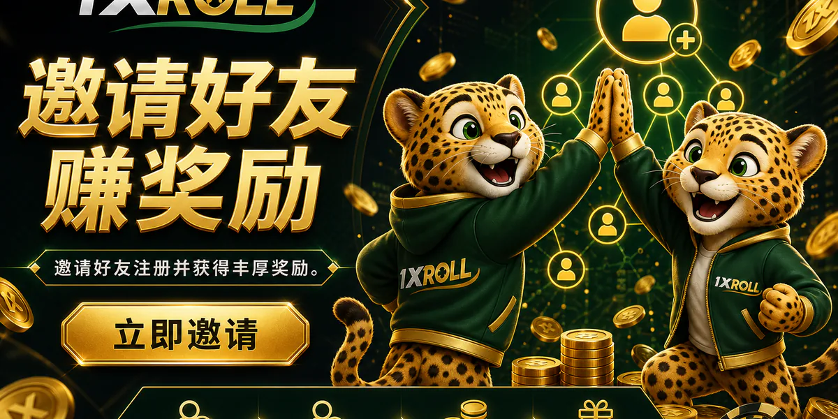 1XROLL 推荐好友赚取奖励计划